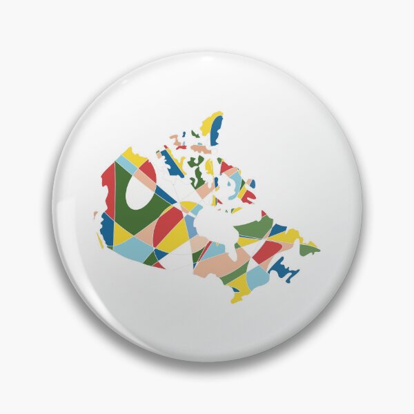 Item preview, Multicolour Shard Canada Map - Colourful Provinces Line Art designed and sold by iampaulmorris.