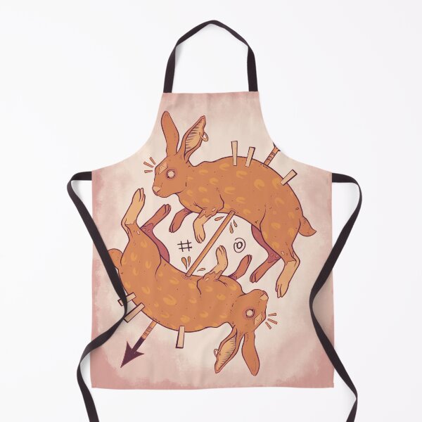 Item preview, Two Hares with Arrows Folk Art Illustration designed and sold by DRP-art.