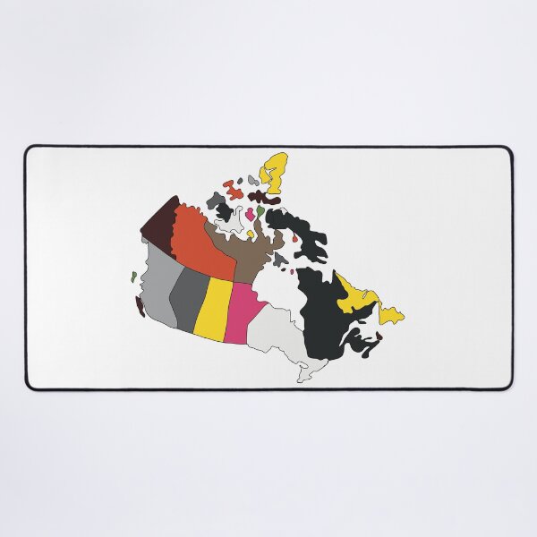Item preview, Black & Red Provinces Canada Map - Colourful Provinces Line Art designed and sold by iampaulmorris.
