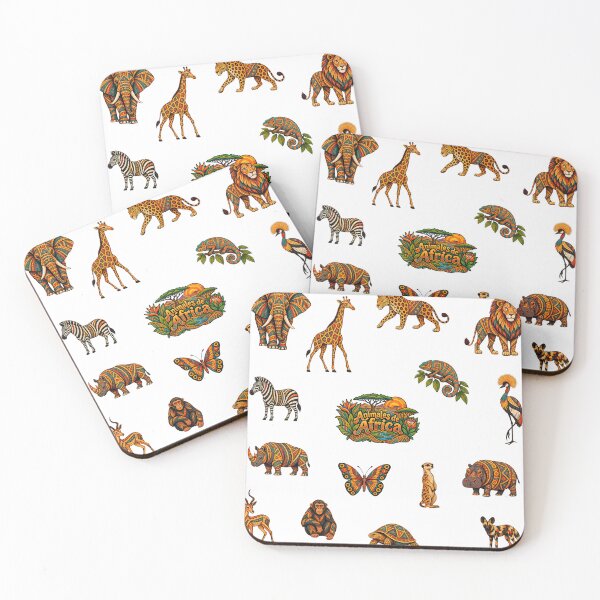 Item preview, African Animals – Colorful Art Sticker Sheet designed and sold by sabantha.