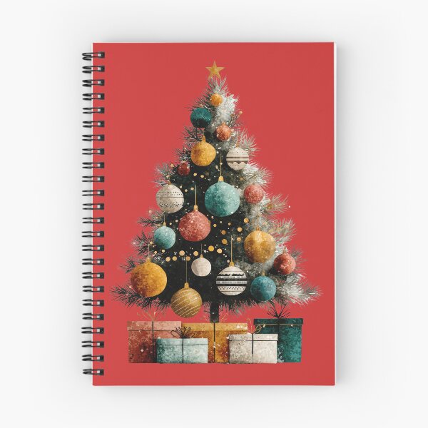 Item preview, Rustic Watercolor Christmas Tree with Colorful Ornaments designed and sold by colorful-white.