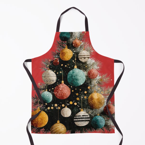 Item preview, Rustic Watercolor Christmas Tree with Colorful Ornaments designed and sold by colorful-white.