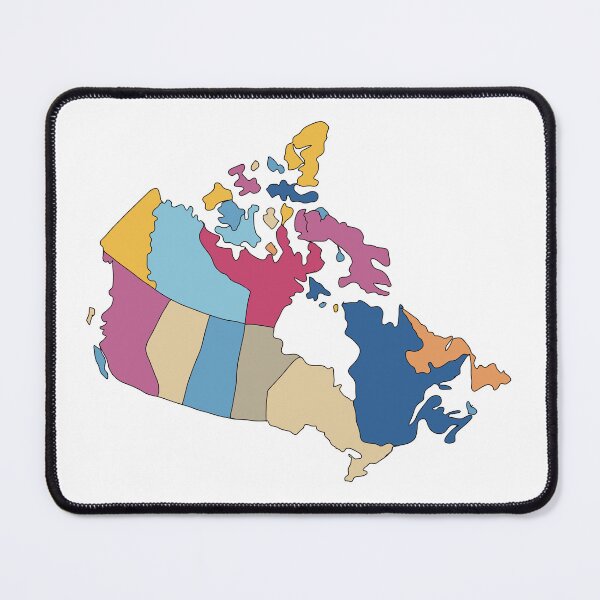 Item preview, Multicolour Provinces Canada Map - Colourful Provinces Line Art designed and sold by iampaulmorris.