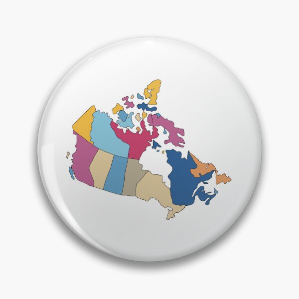 Item preview, Multicolour Provinces Canada Map - Colourful Provinces Line Art designed and sold by iampaulmorris.