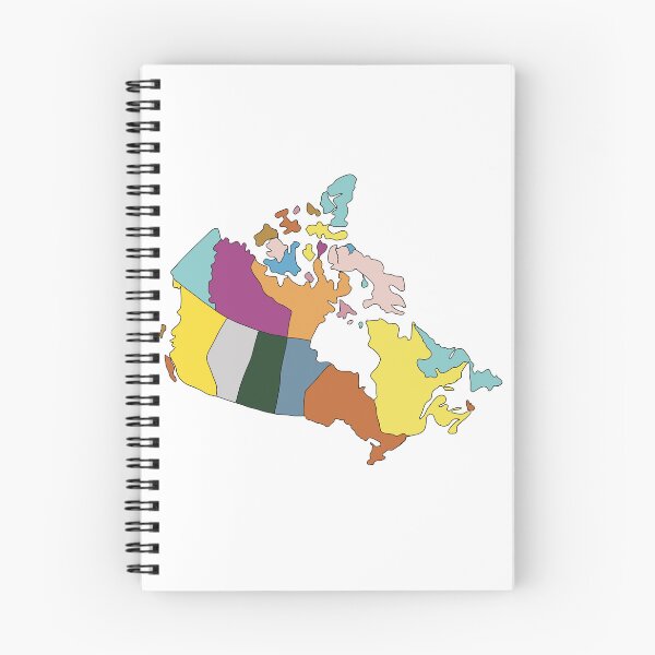 Item preview, Yellow & Blue Provinces Canada Map - Colourful Provinces Line Art designed and sold by iampaulmorris.