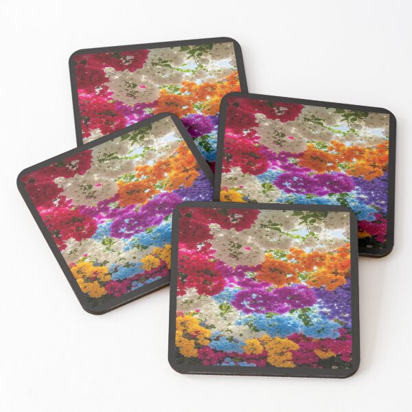 Item preview, Rainbow Bougainvillea Flowers Canopy View Artwork Art designed and sold by NivyasArtistry.