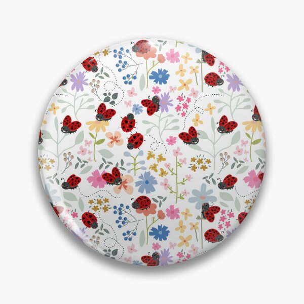 Item preview, Cute Ladybugs Whimsical Floral Girl designed and sold by idovedesign.