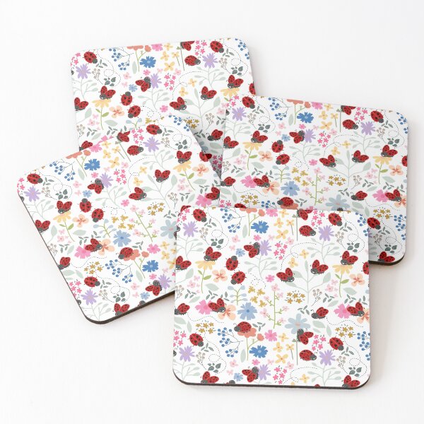 Item preview, Cute Ladybugs Whimsical Floral Girl designed and sold by idovedesign.