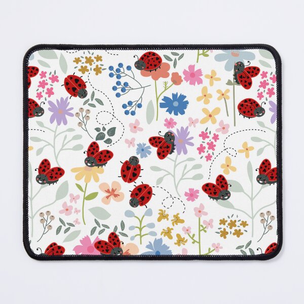 Item preview, Cute Ladybugs Whimsical Floral Girl designed and sold by idovedesign.