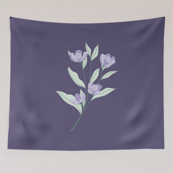 Item preview, Gentle Lavender Blossoms with Pale Green Foliage designed and sold by connorfriesen.