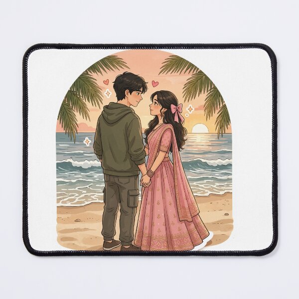 Item preview, Romantic Couple Beach Sunset designed and sold by Charul2dartist.