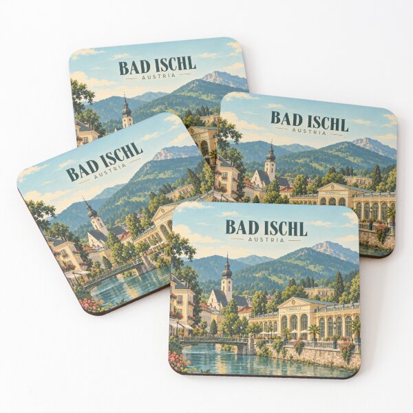 Item preview, Bad Ischl Vintage Spa City Art designed and sold by MichaeIRellov.