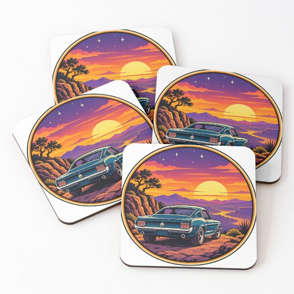 Item preview, Vintage Retro Sunset Classic Car Nostalgic Design designed and sold by A Light Worker.