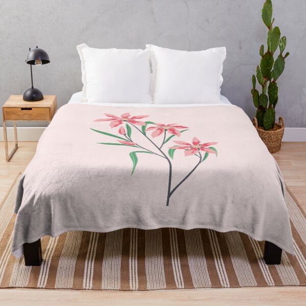 Item preview, Soft Pink Star Flowers on Graceful Green Stems designed and sold by connorfriesen.