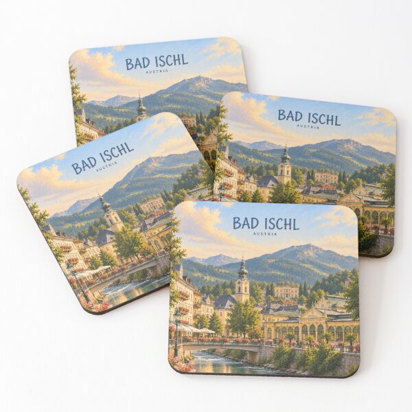 Item preview, Bad Ischl Painterly Austrian City Impression designed and sold by MichaeIRellov.