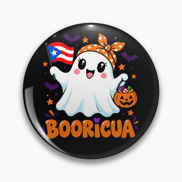 Item preview, Booricua Puerto Rican Halloween Ghost Boricua Spooky Humor designed and sold by Trippy-Toad.