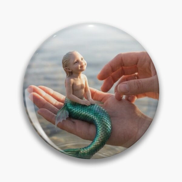 Item preview, Magical Baby Mermaid in a Mother’s Hands – Ocean Fantasy & Mermaid Love designed and sold by Bhaskar Digital Art.
