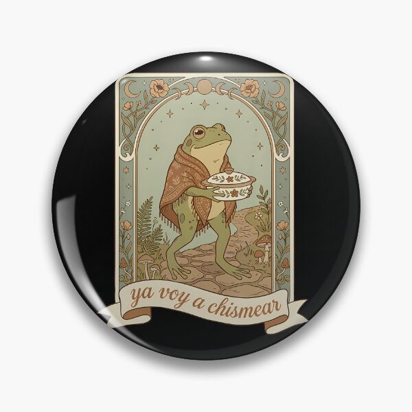 Item preview, Funny Frog Ya Voy A Chismear Spanish Cottagecore Mystical designed and sold by Trippy-Toad.