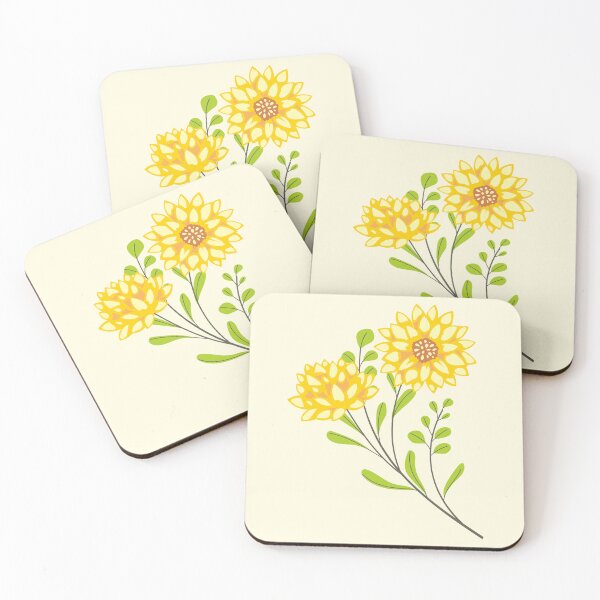 Item preview, Bright Yellow Blossoms with Fresh Green Leaves designed and sold by connorfriesen.