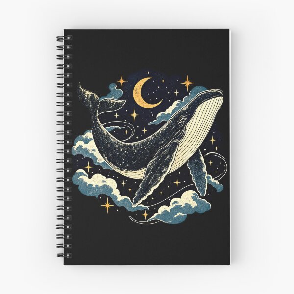 Item preview, Celestial Whale – Surreal Cosmic Night Illustration designed and sold by Dogandesighn.
