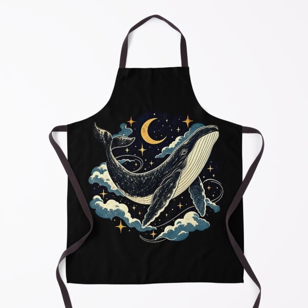 Item preview, Celestial Whale – Surreal Cosmic Night Illustration designed and sold by Dogandesighn.