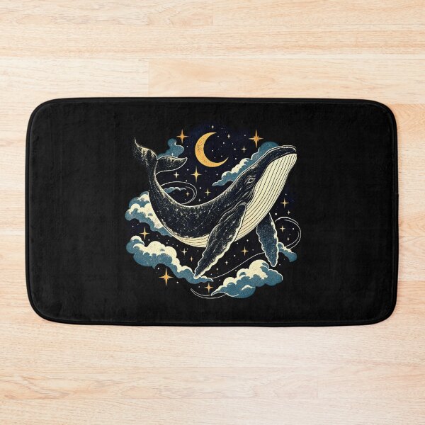 Item preview, Celestial Whale – Surreal Cosmic Night Illustration designed and sold by Dogandesighn.