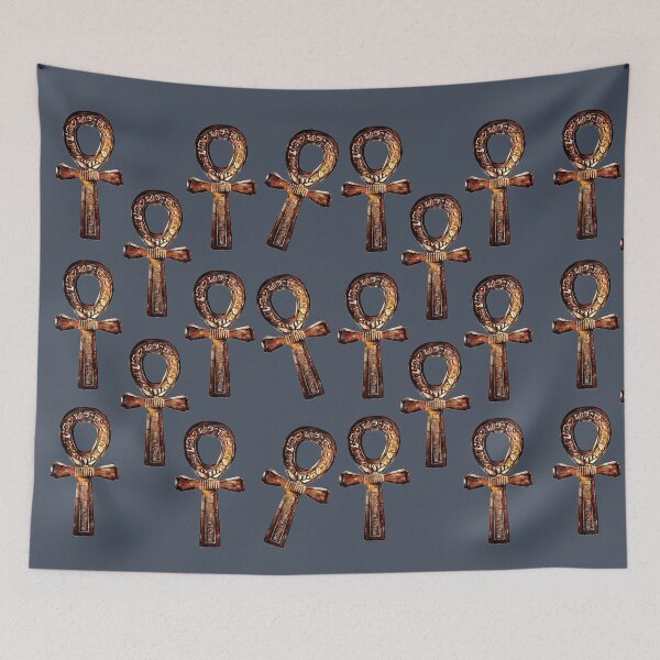 Item preview, Hand-Drawn Wooden Ankh Crosses: Ancient Egyptian Symbol of Life designed and sold by Starpuffdesign.