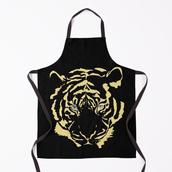 Item preview, Black & Yellow Tiger Face - Bold Two-Tone Pop Art designed and sold by iampaulmorris.