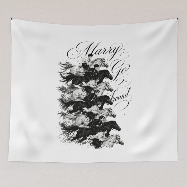 Item preview, Marry Go Round Horse Rider Vintage Art designed and sold by Galipeau2000.