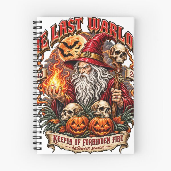 Item preview, Dark Halloween Warlock Fantasy - The Forbidden Fire designed and sold by Erin-Hurt.