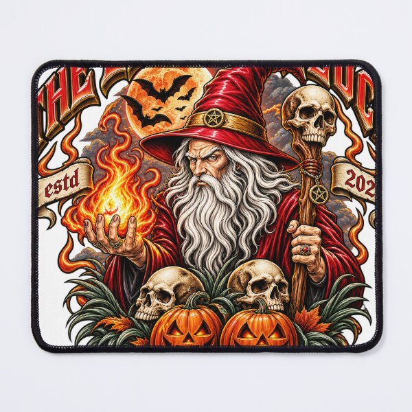 Item preview, Dark Halloween Warlock Fantasy - The Forbidden Fire designed and sold by Erin-Hurt.