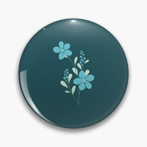 Item preview, Delicate Blue Flowers with Soft Botanical Foliage designed and sold by connorfriesen.