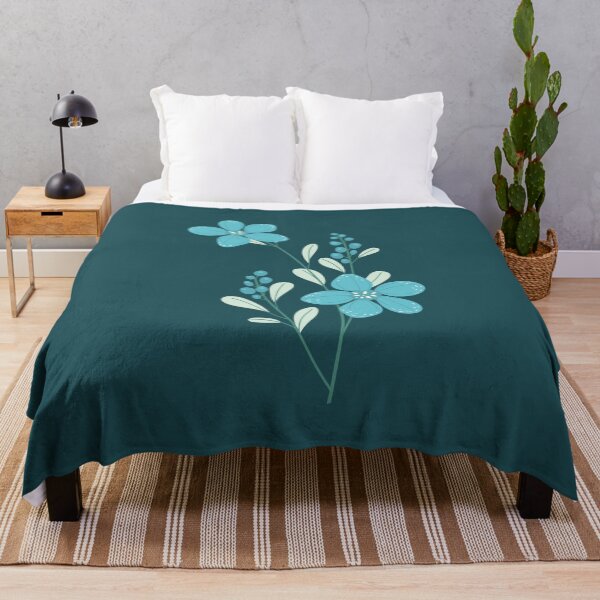 Item preview, Delicate Blue Flowers with Soft Botanical Foliage designed and sold by connorfriesen.