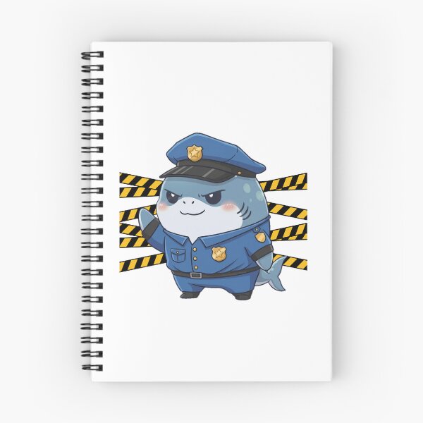 Item preview, Cute Police Shark designed and sold by Nature's Chibis.