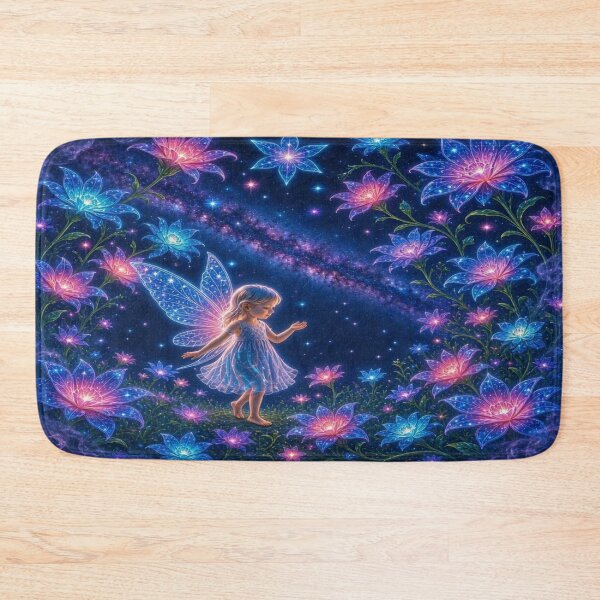 Item preview, Cosmic Fairy Garden - Neon Mystical Pixie Dream designed and sold by Breezes-of-Ida.