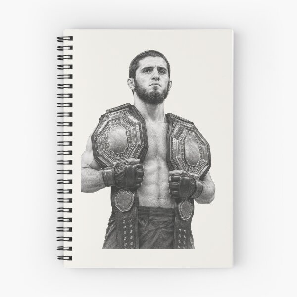Item preview, Islam Makhachev Champion Portrait - Digital Pencil Sketch MMA Art designed and sold by anidiots-studio.