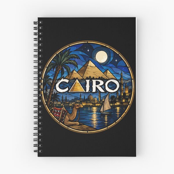Item preview, Cairo Egypt Piramids Stained Glass Art Travel designed and sold by TomFrontierArt.