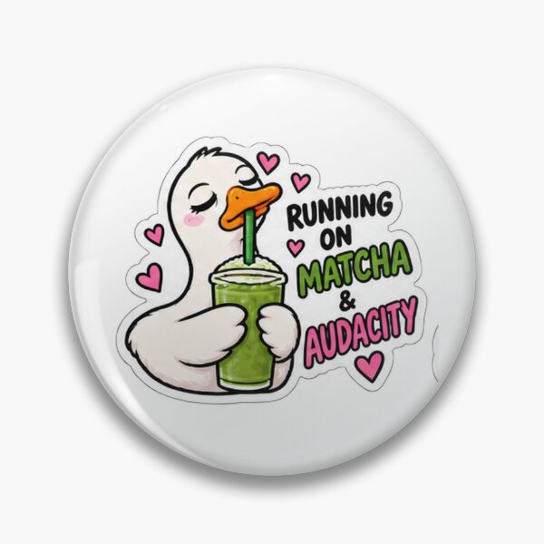 Item preview, Running on Matcha and Audacity Goose designed and sold by Bend-The-Trendd.