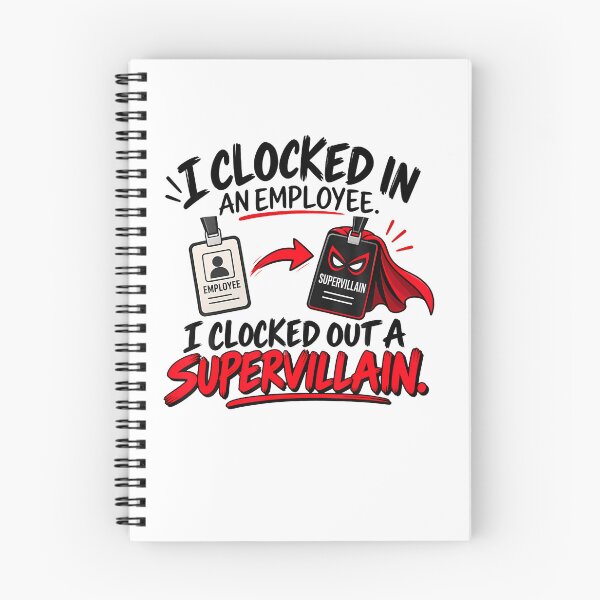 Item preview, Overtime Made Me The Villain Funny Employee Work Humor designed and sold by Pider-Vampire.