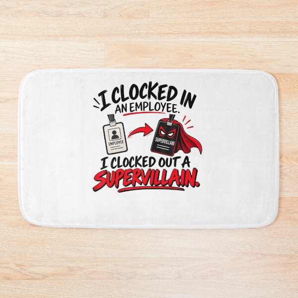 Item preview, Overtime Made Me The Villain Funny Employee Work Humor designed and sold by Pider-Vampire.