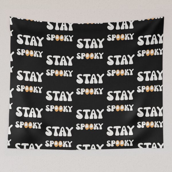 Item preview, Trendy Stay Spooky Retro Wavy Ghost Aesthetic designed and sold by mumchaosdesigns.