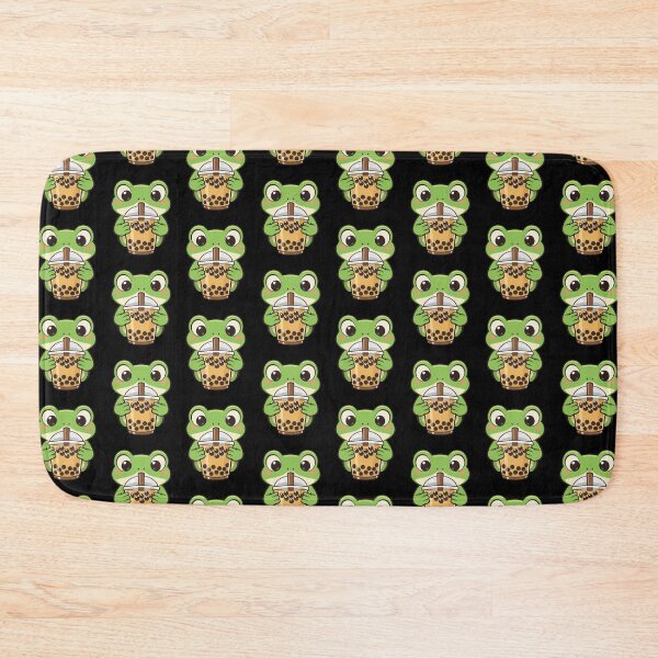 Item preview, Cute Frog Cartoon with Bubble Tea  designed and sold by stylishdzign.