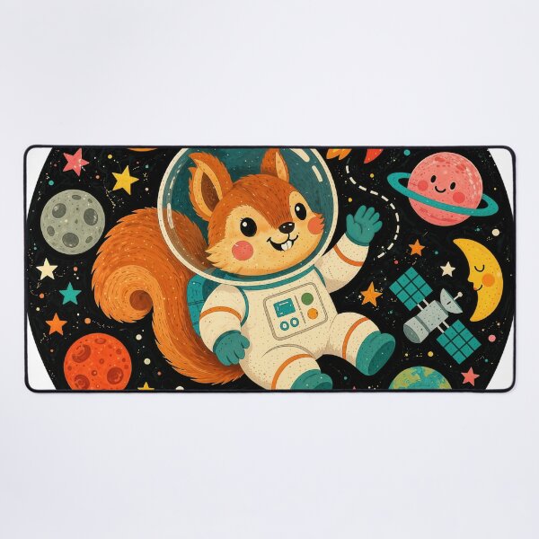 Item preview, Wall Art - Postcard - #8 - Astronaut Squirrel Adventure designed and sold by ForeverPrintsOK.