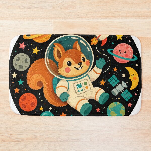 Item preview, Wall Art - Postcard - #8 - Astronaut Squirrel Adventure designed and sold by ForeverPrintsOK.