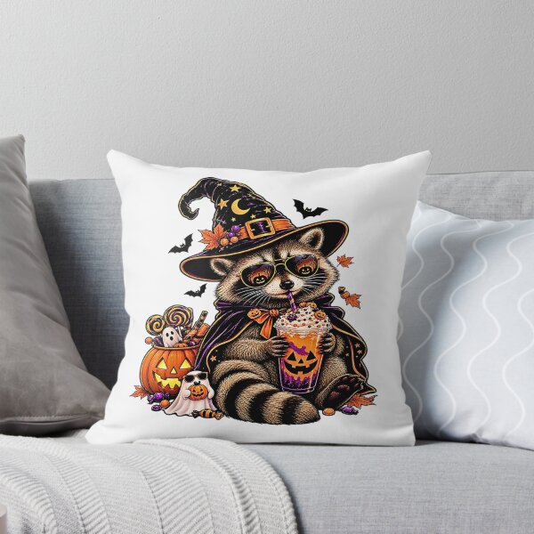 Item preview, Halloween Raccoon Drinking Coffee Spooky Raccoon Lover designed and sold by Byhergawaa.