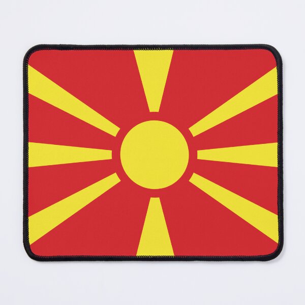Item preview, North Macedonia Flag designed and sold by youngVl.