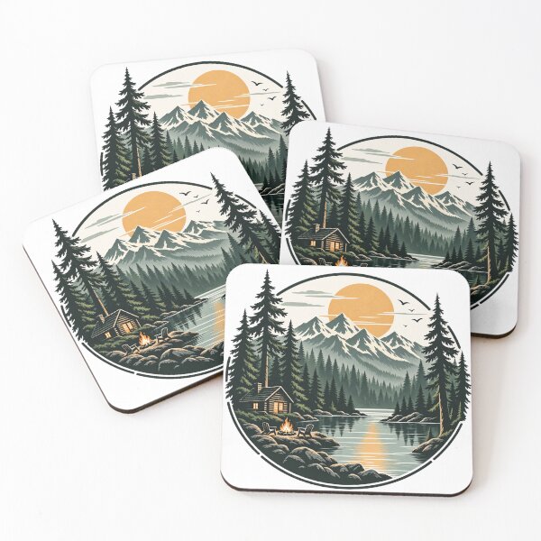 Item preview, Forest Minimalist Nature Landscape Peaceful Design designed and sold by A Light Worker.