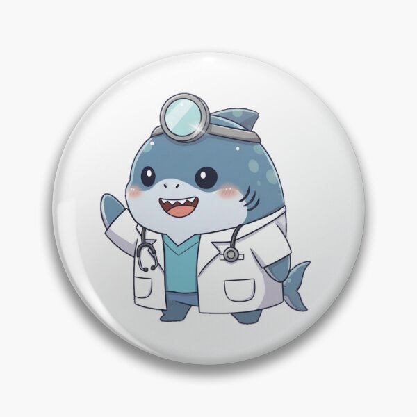 Item preview, Cute Doctor Shark designed and sold by Nature's Chibis.