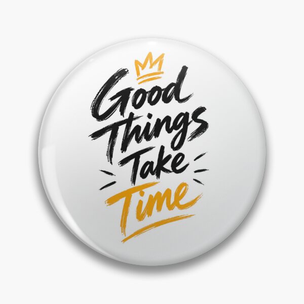 Item preview, Good Things Take Time – Brush Lettering Motivational T-Shirt Design designed and sold by LarkLeaf.