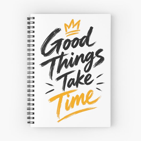 Item preview, Good Things Take Time – Brush Lettering Motivational T-Shirt Design designed and sold by LarkLeaf.